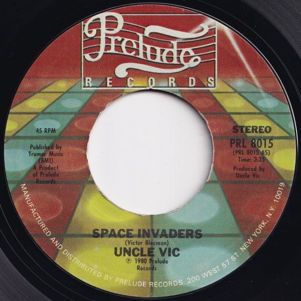 Uncle Vic Space Invaders / Ode To Slim Prelude US PRL 8015 203579 SOUL DISCO ソウル ディスコ レコード 7インチ 45_画像1