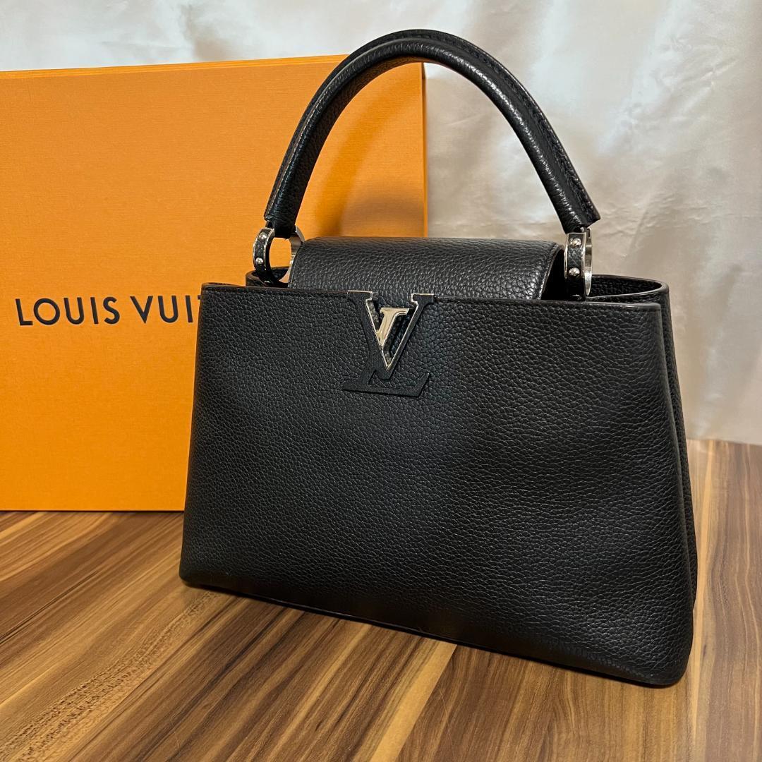 ★鑑定済み 極美品★LOUIS VUITTON ルイヴィトン バッグ カプシーヌPM ブラック M42242 エレガント_画像1