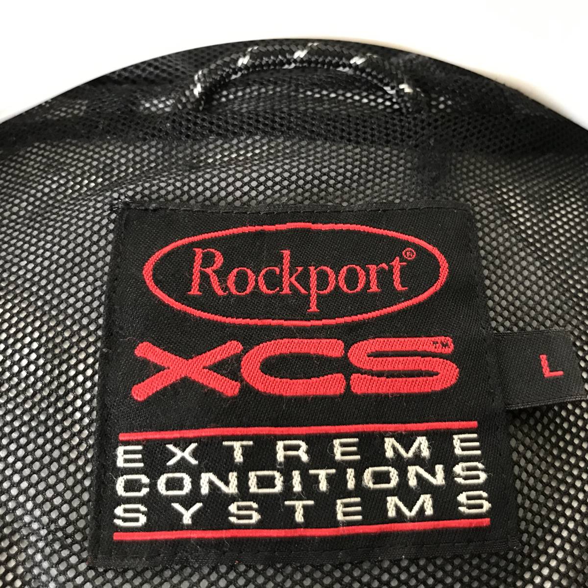 Rockport XCS ロックポート メンズ 裏メッシュ ナイロンフルジップパーカー ワッペン付き 美品 size L_画像7