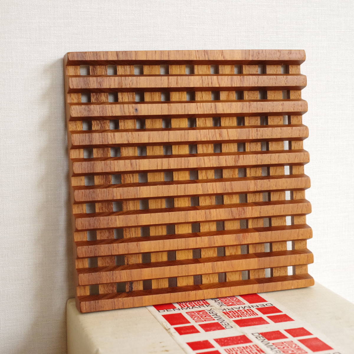 ビンテージ】 Digsmed デンマーク Denmark チーク Teak 鍋敷き ビンテージ】 Digsmed デンマーク Denmark チーク Teak 鍋敷き