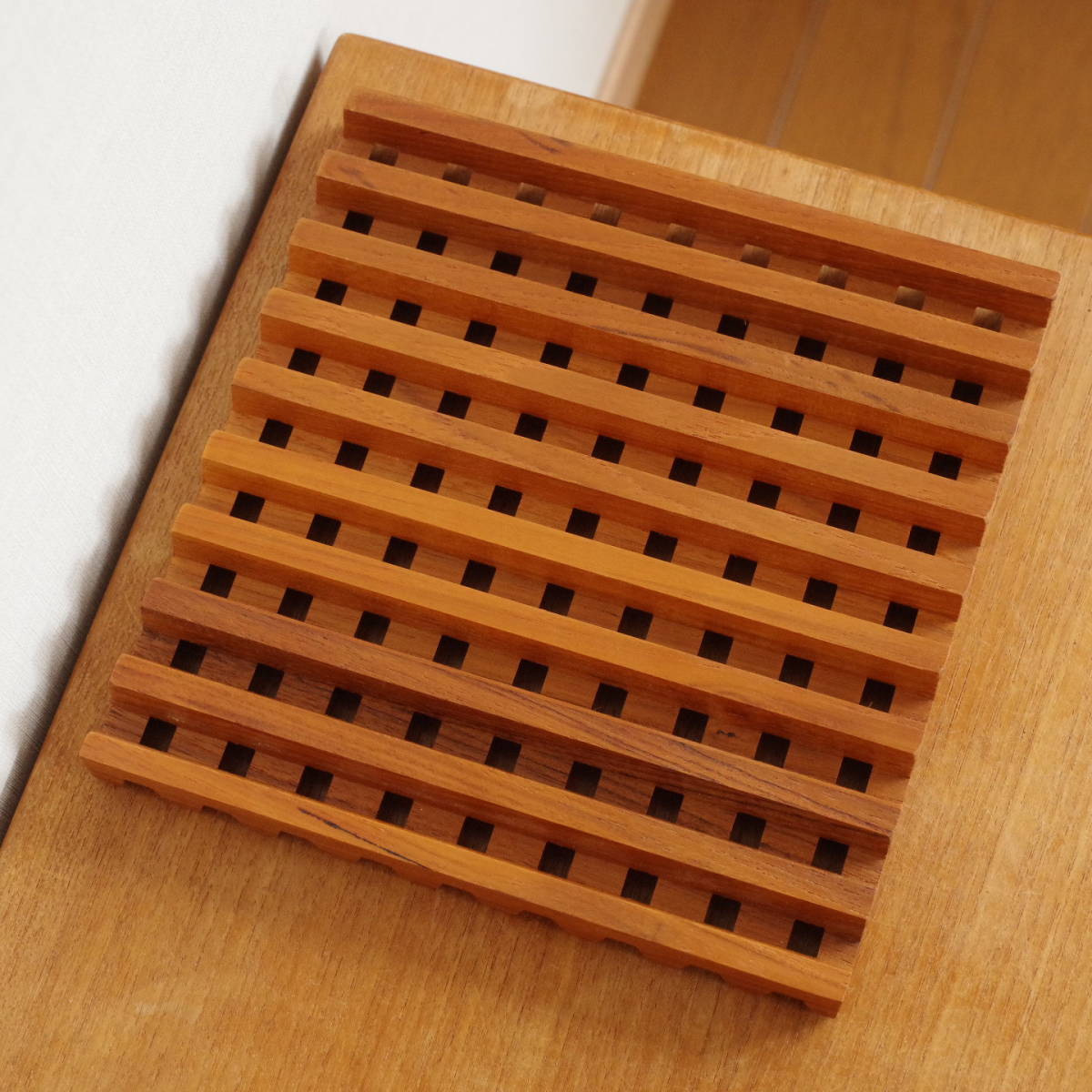 ビンテージ】 Digsmed デンマーク Denmark チーク Teak 鍋敷き ビンテージ】 Digsmed デンマーク Denmark チーク Teak 鍋敷き