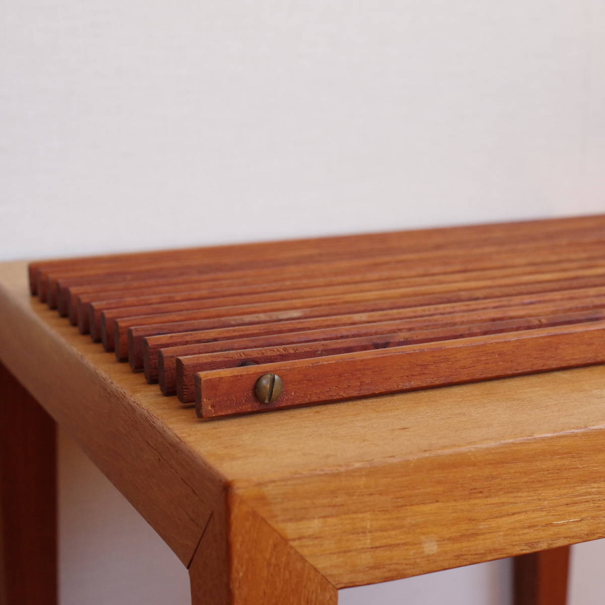[ Vintage ] Denmark made ESA cheeks dishmat wooden natural wood tray TEAK Denmark tray Northern Europe 