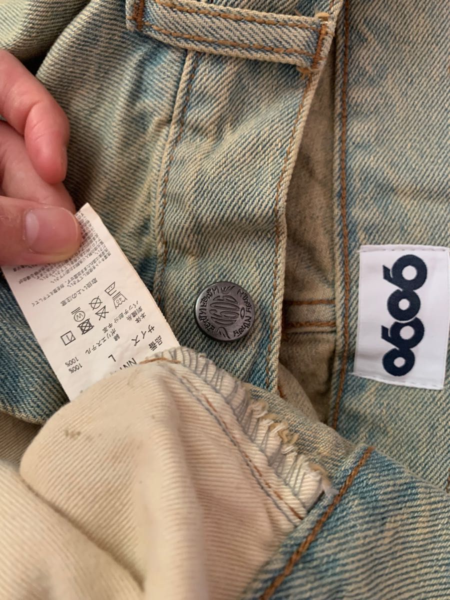 9090 King Logo Damage Buggy Denim デニム ジーンズ デニム 9090 King Logo Damage Buggy Denim デニム ジーンズ デニム