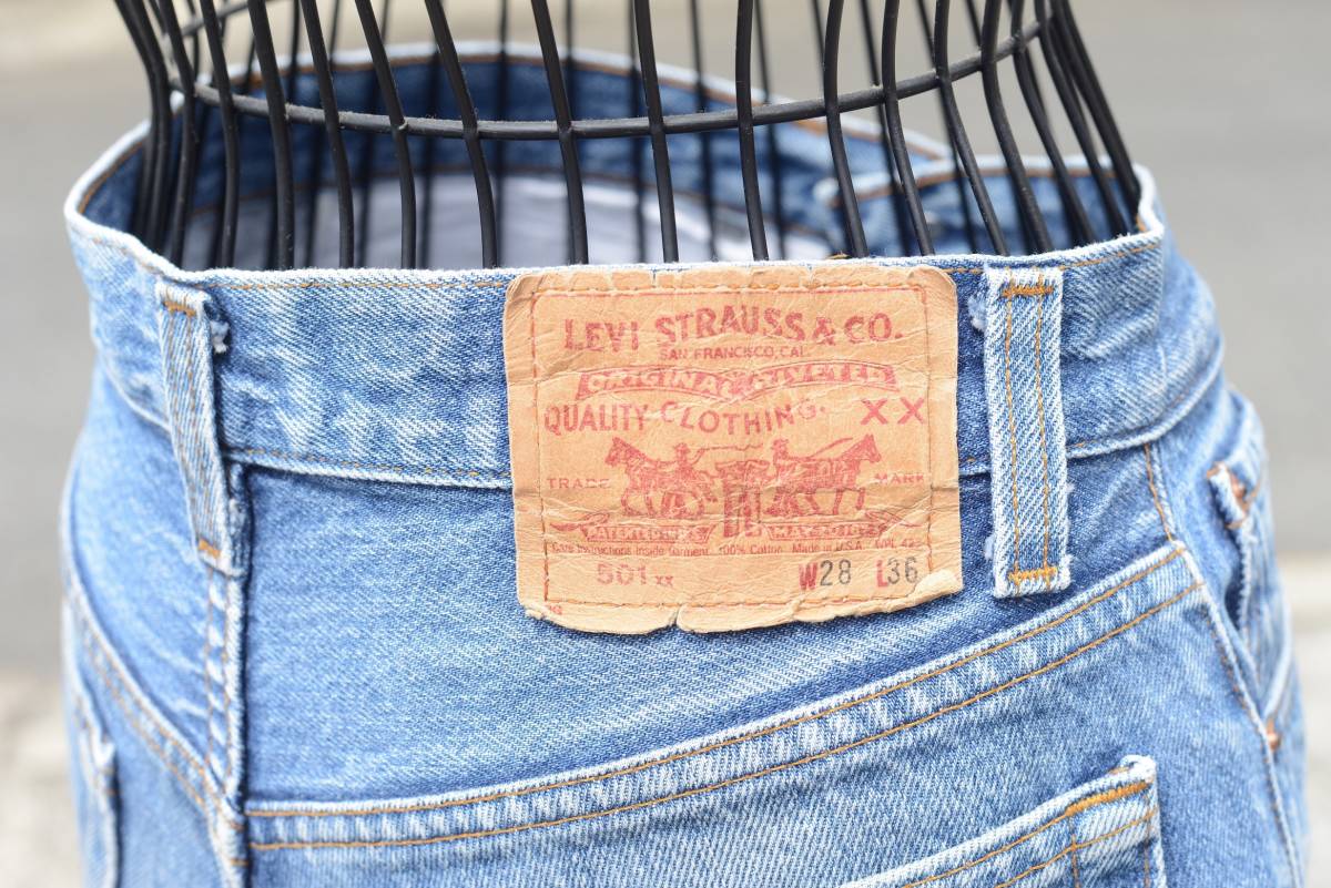 LEVI'Sリーバイス 501XX W28 L36 デニムジーンズused 中古 古着_画像1