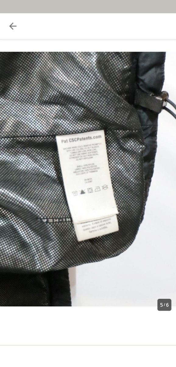 コロンビア 中綿ナイロンジャケット 防寒 ブラック (XL) USA 規格