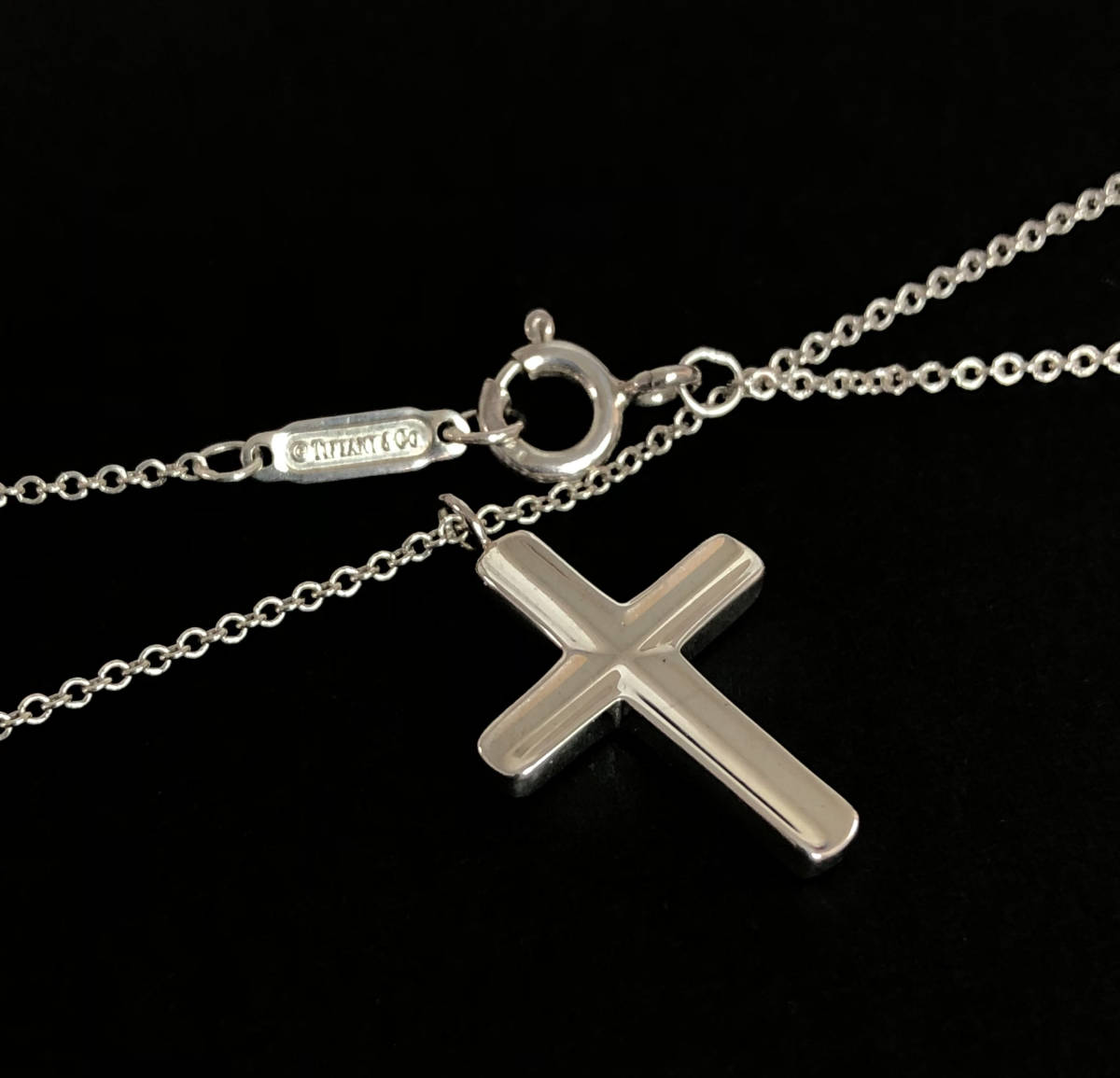 Tiffany & Co. ティファニー クロス 十字架 ペンダント ネックレス シルバー925 約2.6gの画像4
