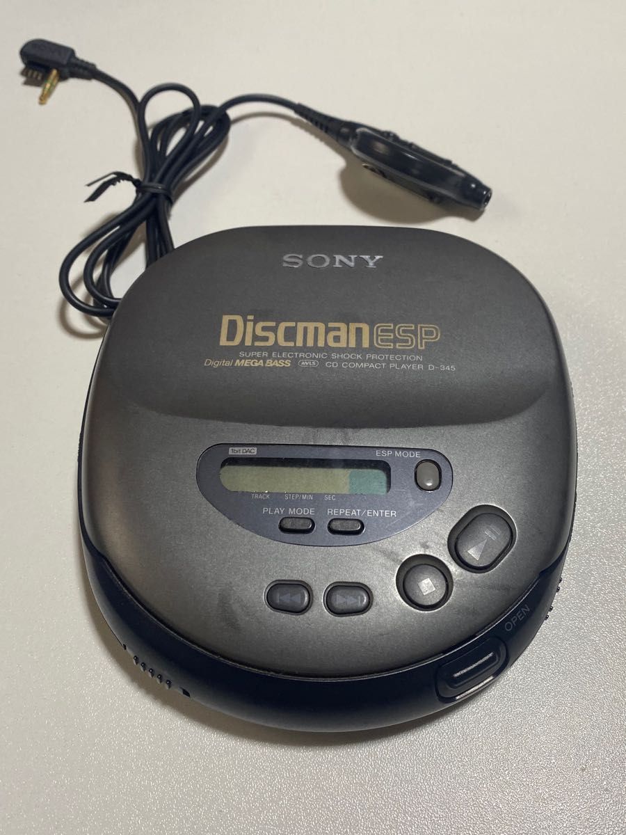 Sony Discman D-345 Portable CD Player