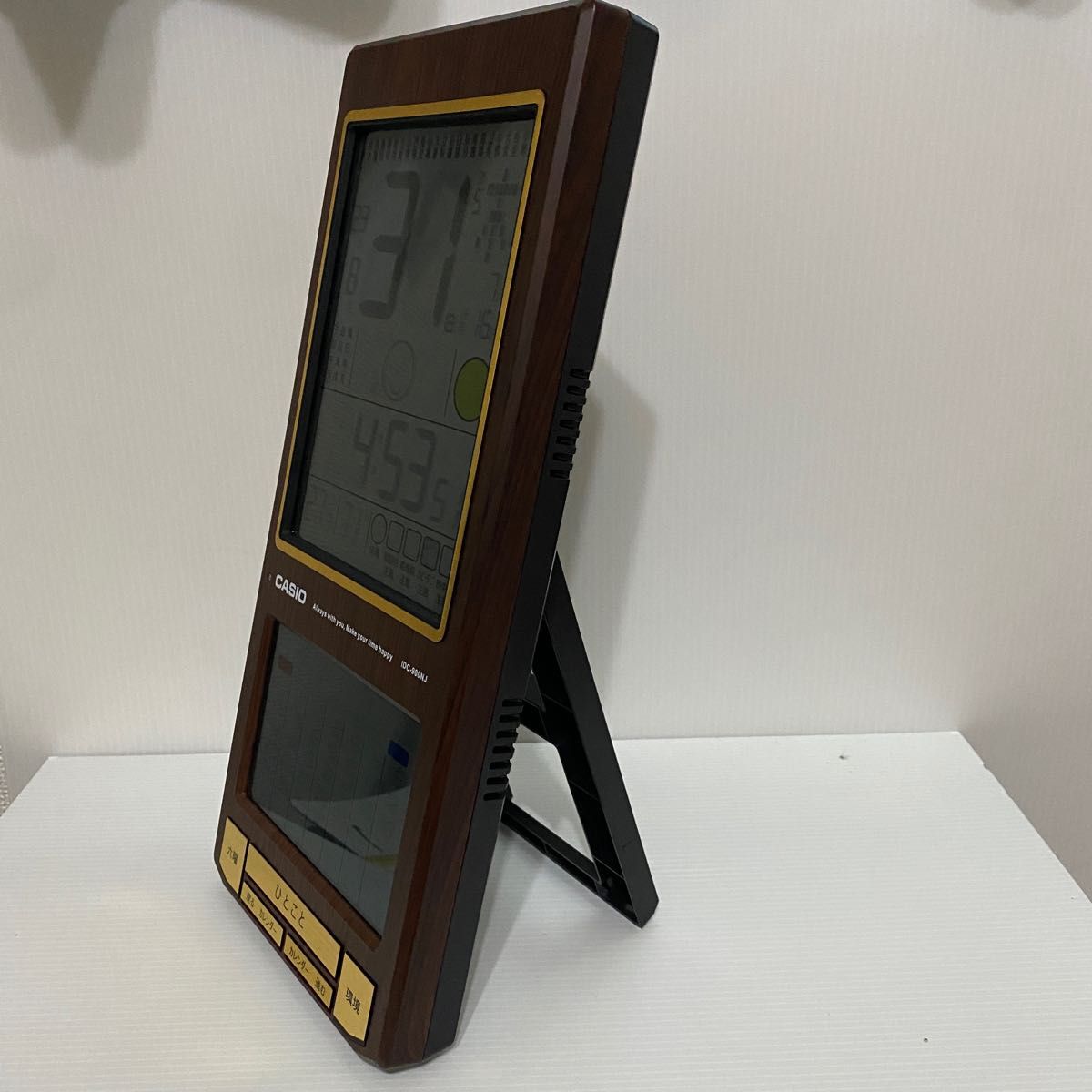 CASIO 多機能カレンダー時計 IDC-900NJ 木調|Yahoo!フリマ(旧 CASIO 多機能カレンダー時計 IDC-900NJ 木調|Yahoo!フリマ(旧