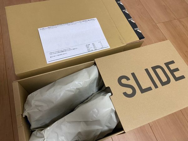 新品未使用 adidas YEEZY SLIDE AZURE 26.5cm / アズール ブルー アディダス イージー スライド サンダル