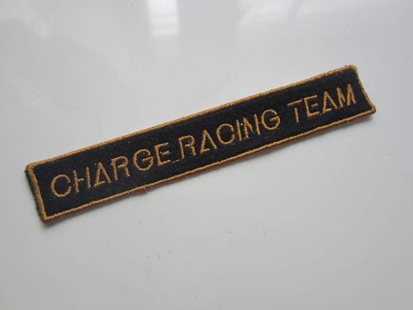 CHARGE RACING TEAM チャージレーシングチーム F1 金 ワッペン/レナウン マツダ 自動車 バイク レーシング スポンサー ⑨ 111_画像1