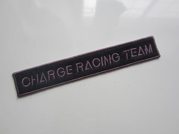 CHARGE RACING TEAM チャージレーシングチーム F1 紫 ワッペン/レナウン マツダ 自動車 バイク レーシング スポンサー ⑨111_画像1