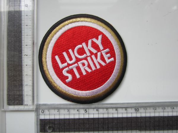 LUCKY STRIKE ラッキーストライク タバコ ロゴ バイク F1 レーシング ワッペン/自動車 バイク 整備士 スポンサー ① 100_画像8