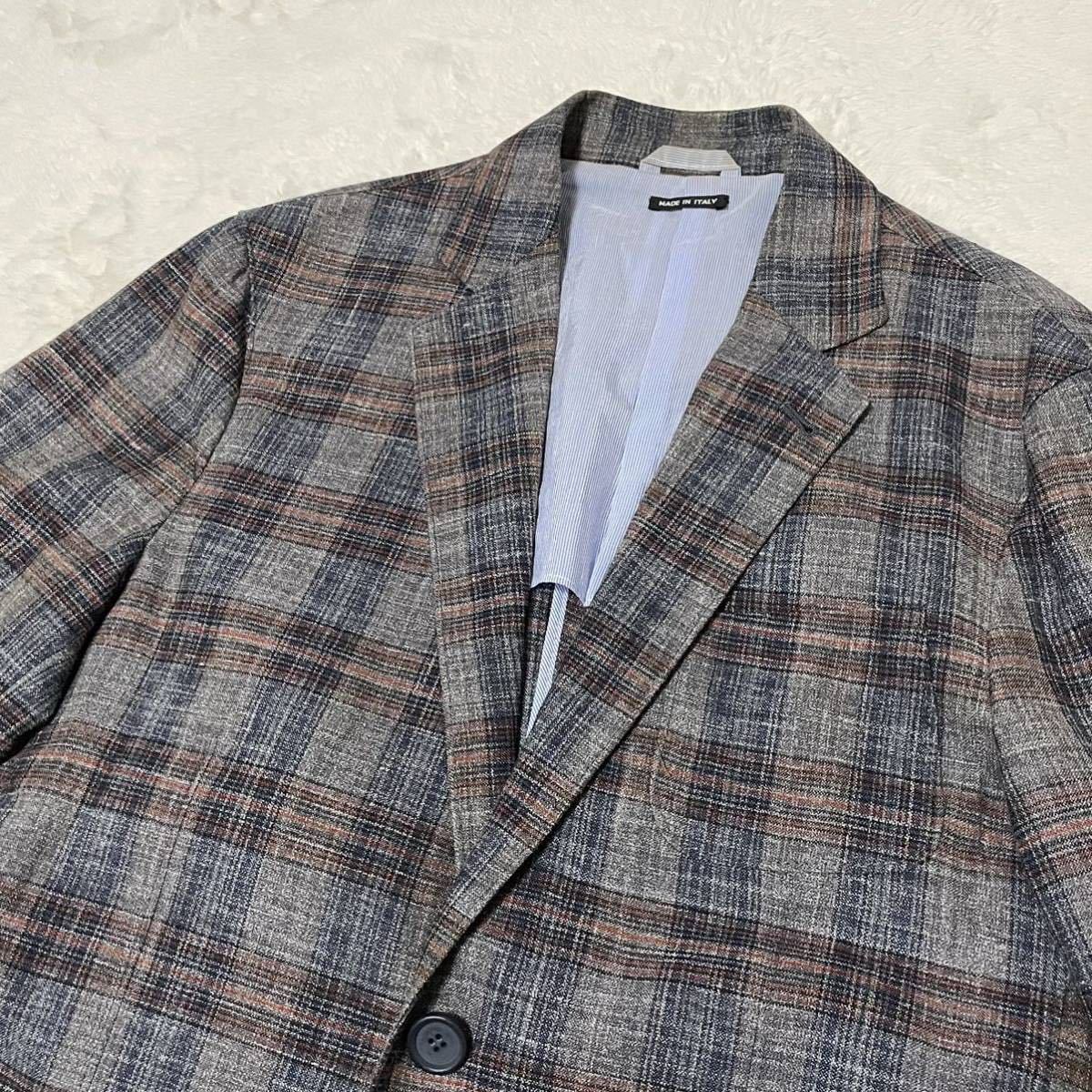 美品 ジョルジオアルマーニ【最高級黒タグ】GIORGIO ARMANI ウール 麻