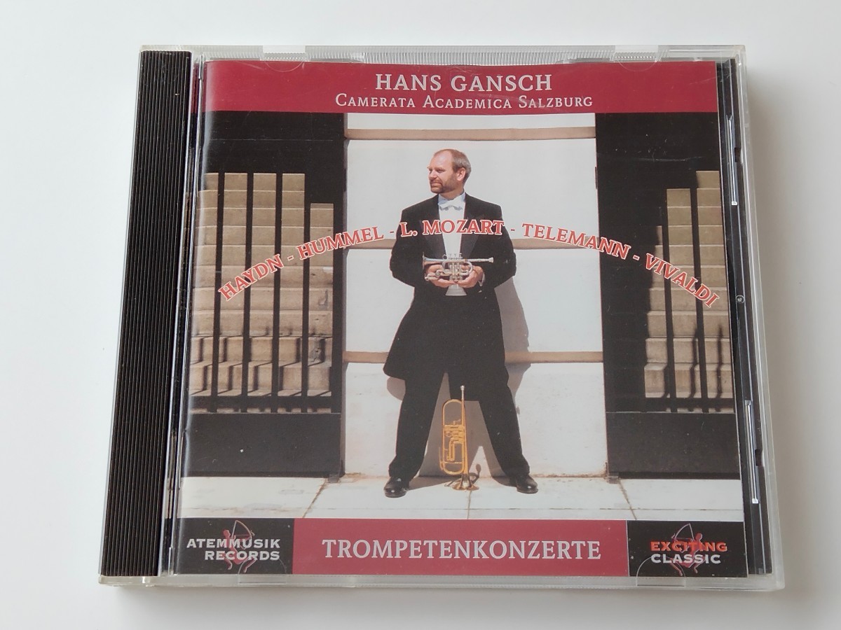 HANS GANSCH/ CAMERATA ACADEMIA SALZBURG:TROMPETENKONZERTE CD AtemMusik Austria ATMUCD94001 ハンス・ガンシュ,トランペット奏者94年作_画像1