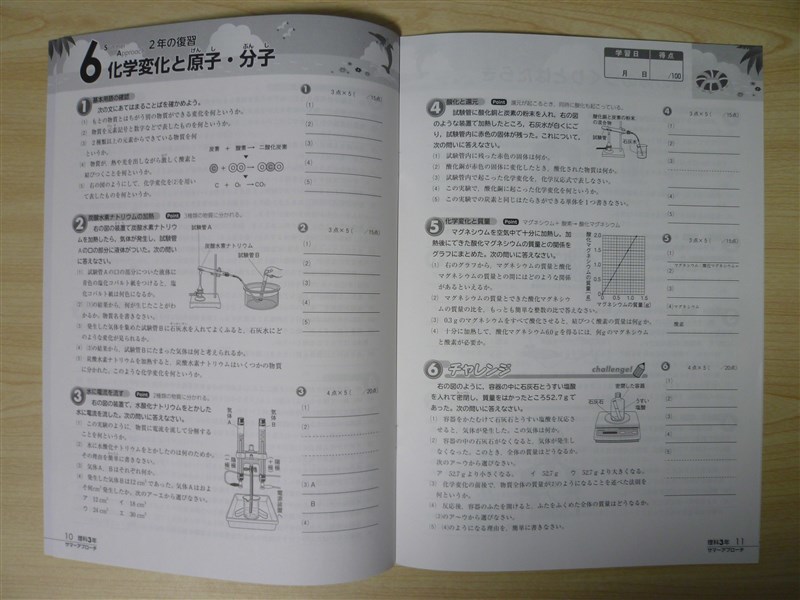 ★夏季・中学★ 2022年版 サマーアプローチ 理科 3 〈入試準備型〉 【生徒用】_画像3