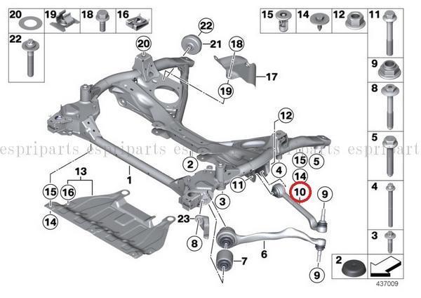 BMW F20 F21 116i 118i 118d 120i F22 F23 220i フロント ロアアーム ロワアーム コントロールアーム 左 左側 3112 6852 991 MEYLE マイレ_画像2