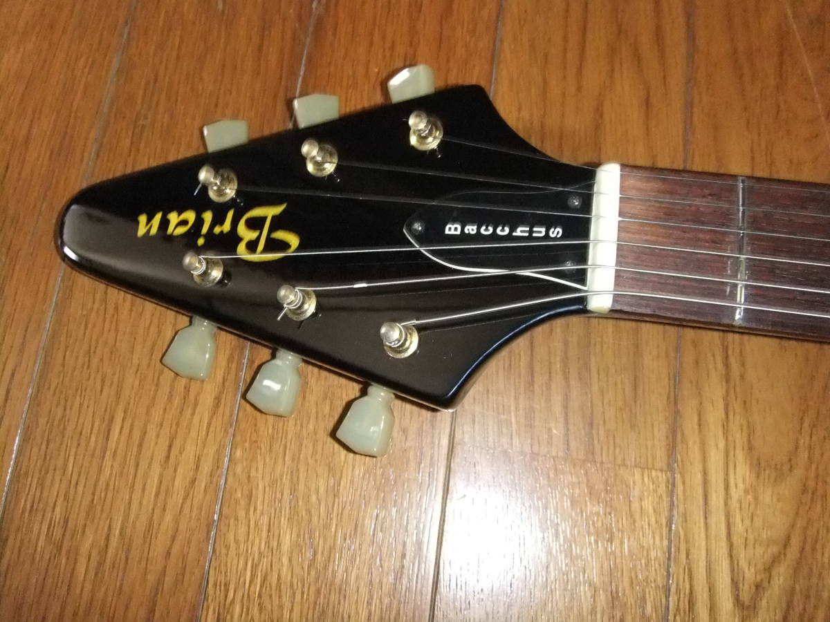 初期 バッカス Brian by Bacchus 極上美品! 1958 Flying V 初期 ディープジョイント 超軽量! ブライアン FV フライングV GIBSON ギブソン_ローズも当時の良質材を使用！