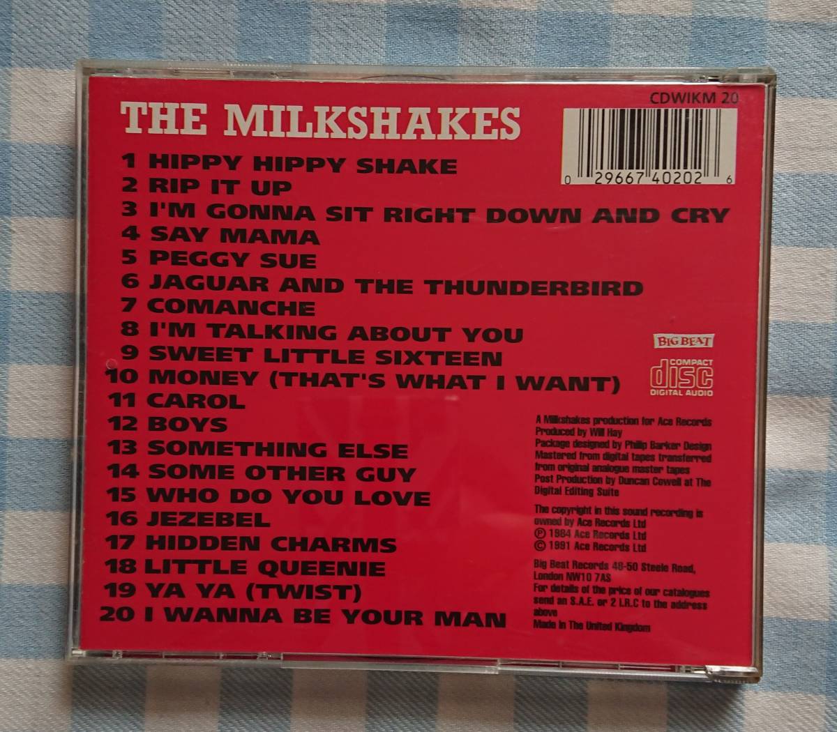 激レア&マニアックCD(新品) THE MILKSHAKERS 【20 ROCK AND ROLL HITS OF THE 50S &　60S】_画像2