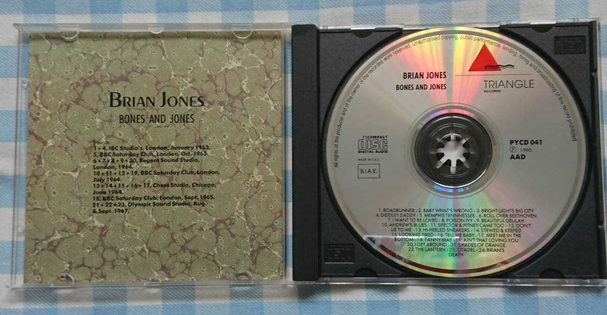 激レア CD(新品) THE ROLLING STONES BRIAN JONES (BONES AND JONES)_画像2
