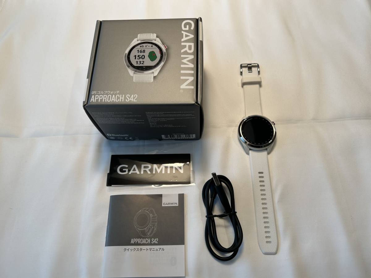 ガーミンGARMIN Approach S42 ホワイト/シルバー正規品-日本代購代Bid