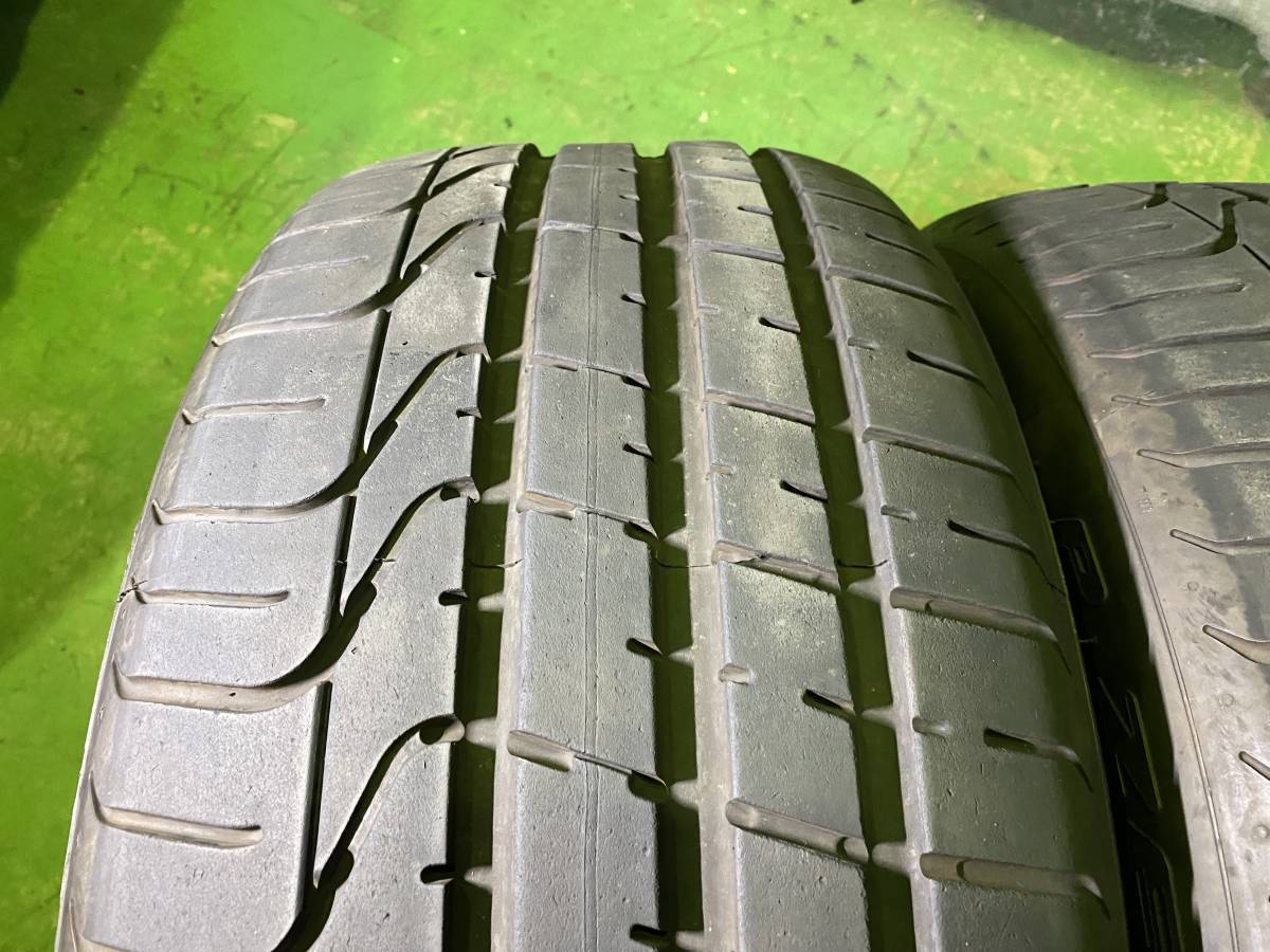 ピレリ PIRELLI P-ZERO 245/45ZR18 (100Y) 2018年製 245/45-18 2本 ピーゼロ P ZERO 245 45 山あり バリ溝 良品_画像2