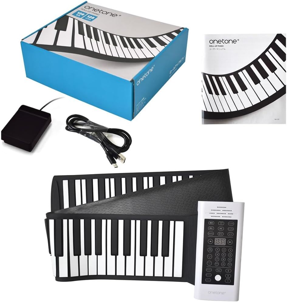 ONETONE OTRP-88 ワントーン ロールピアノ (ロールアップピアノ) 88鍵盤 スピーカー内蔵 充電池駆動 トランスポーズ機能搭載_画像1