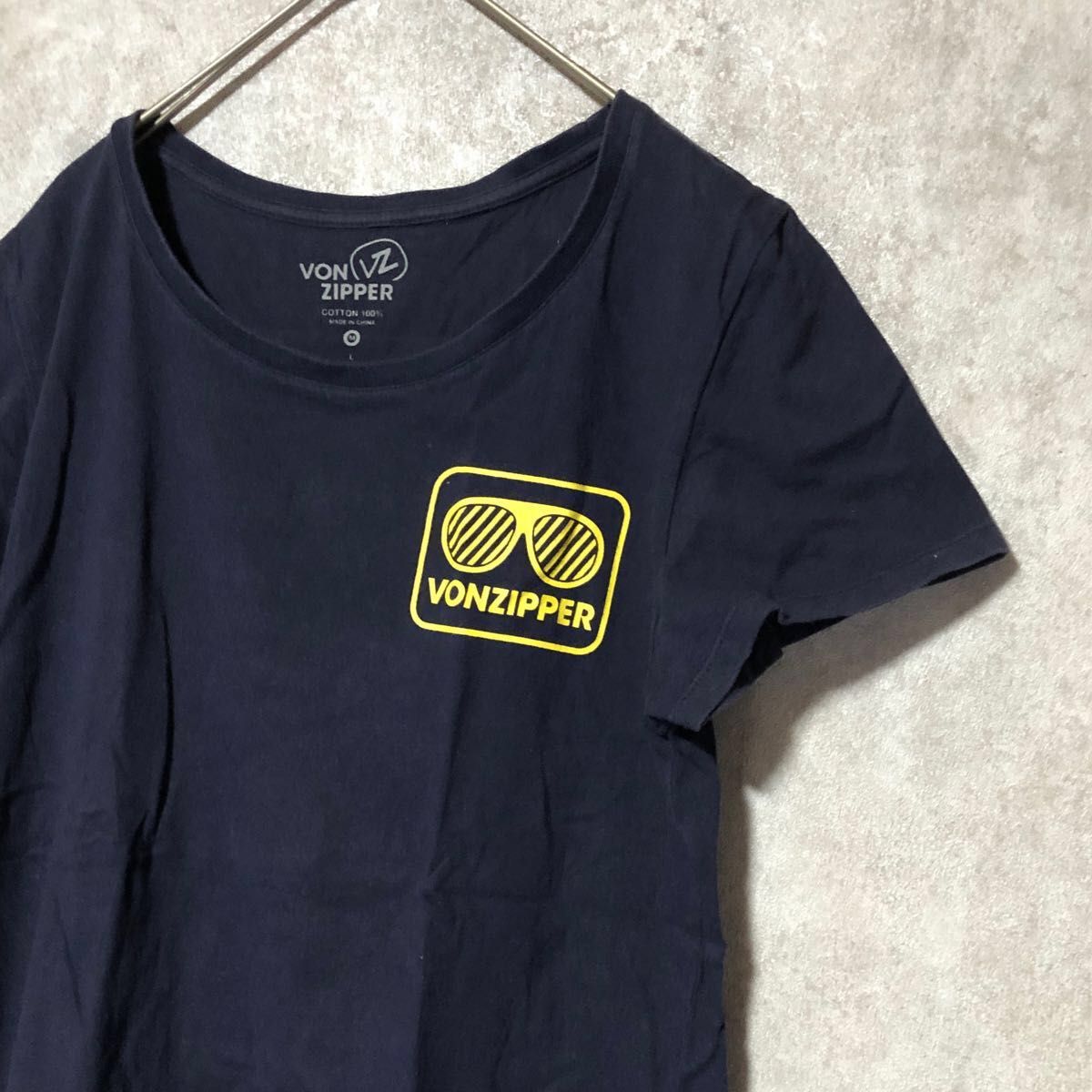 VONZIPPER ボンジッパー  メンズM  半袖Tシャツ　黄色