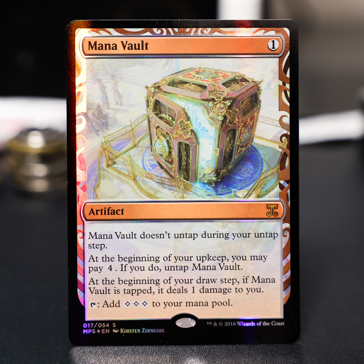 【MTG】魔力の櫃/Mana Vault MPS FOIL (部分光沢) 1枚【マスターピース/EDH】