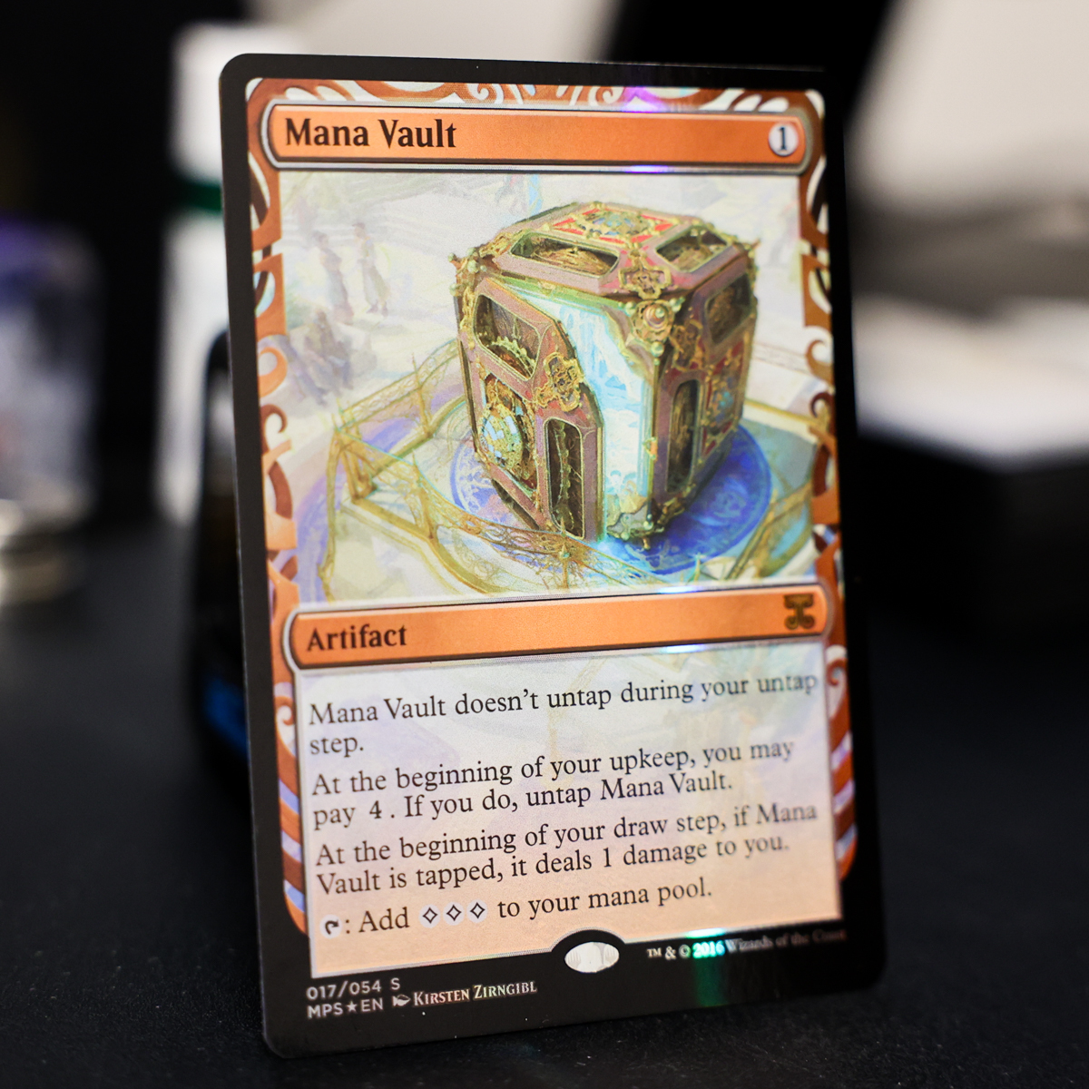 【MTG】魔力の櫃/Mana Vault MPS FOIL (部分光沢) 1枚【マスターピース/EDH】_画像2