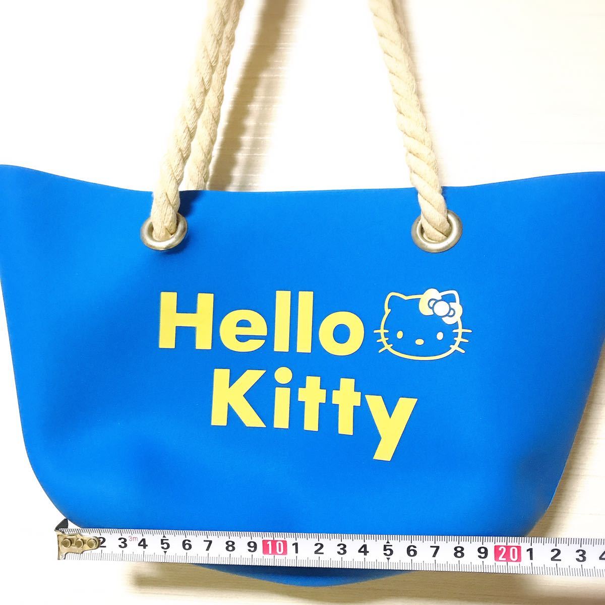 キティ【Hello Kitty】シリコン トートバッグ カラフルシリコンバッグ 非売品_画像9