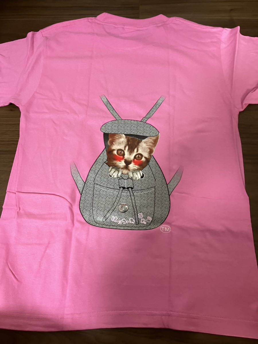 パロディーTシャツ・はにかみ仔猫Tシャツ（アメリカン・グレーリュック）男女兼用・S_画像2