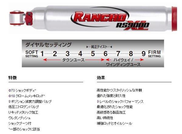 *在庫要確認　ハイエース 100系 4WD リアコイル ランチョRS9000XL TEMS有　　1台分　送料無料 本島のみ★一部負担有★キャンセル不可_画像5