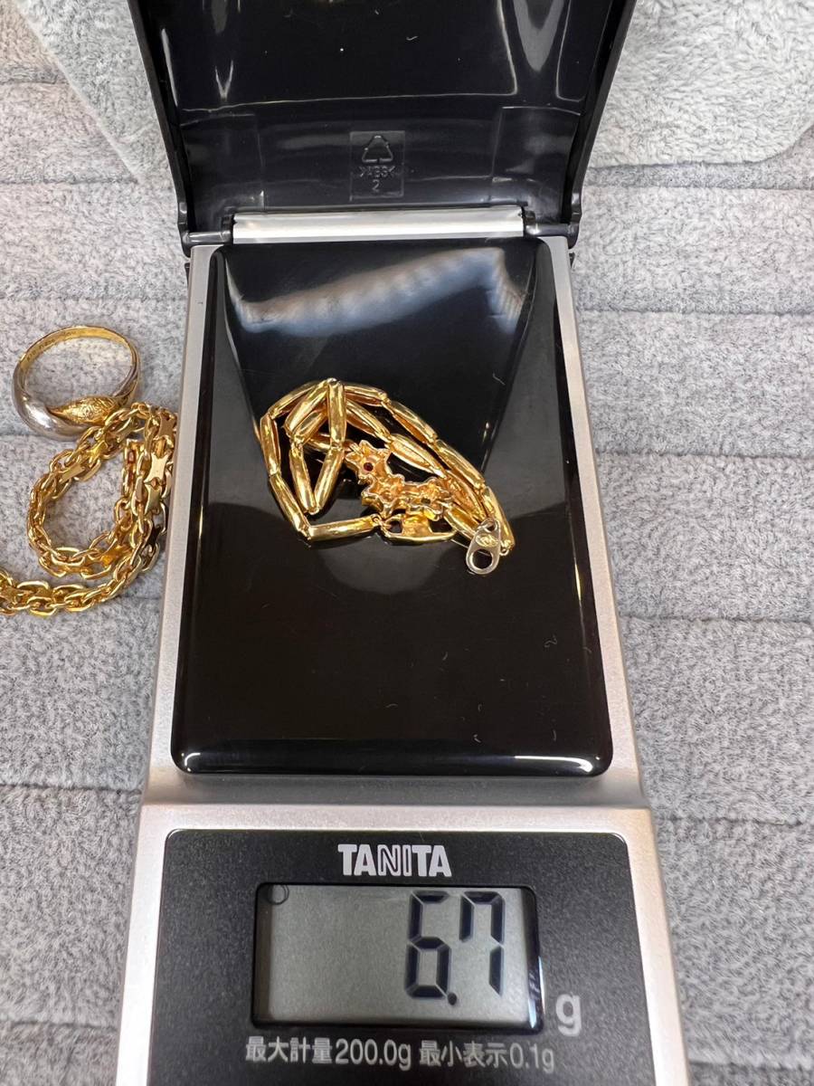 メーカー再生品】 18金ブレスレット 刻印あり 18K ゴールド 約6.7g