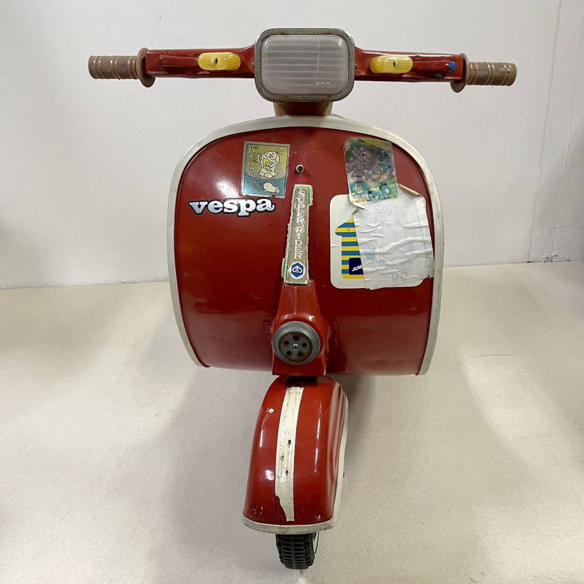 当時物 vespa ベスパ 金属製 ペダルカー 足漕ぎ 三輪車 子供用 ブリキ