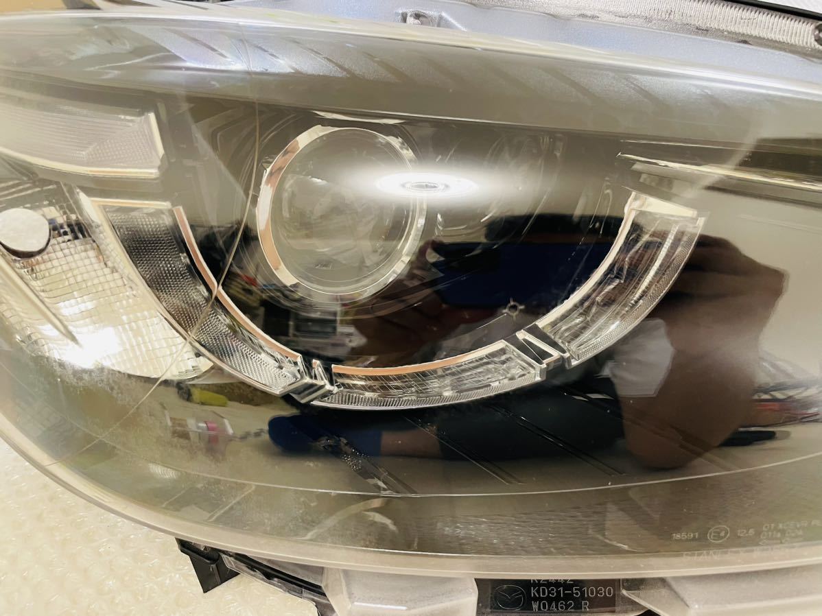 ☆美品 破損無し☆CX-5 後期 純正 LED ヘッドライト 右 刻印→タ ☆美品 破損無し☆CX-5 後期 純正 LED ヘッドライト 右 刻印→タ