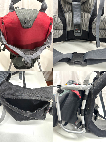 deuter ドイター Kid Comfort II キッドコンフォート2 ベビーキャリア レッド グレー 背負子 リュック アウトドア 登山 [N28082301]_画像10