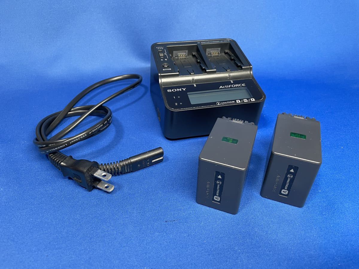 SONY Wバッテリーチャージャー ・純正バッテリーNP-FV100Aを２本