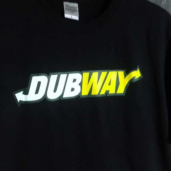 送込　DUB WAY　ダブウェイ　ダブミュージック　半袖Tシャツ 黒 Lサイズ_画像1