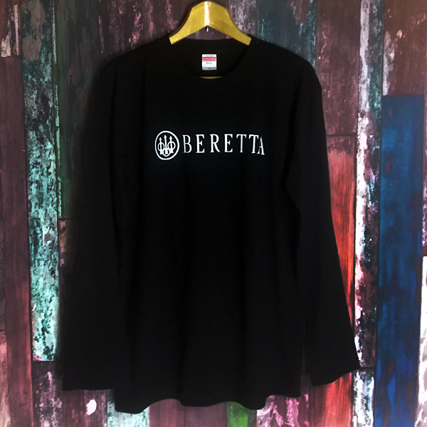 送込 BERETTA ベレッタ92 長袖Tシャツ 黒 XLサイズの画像1