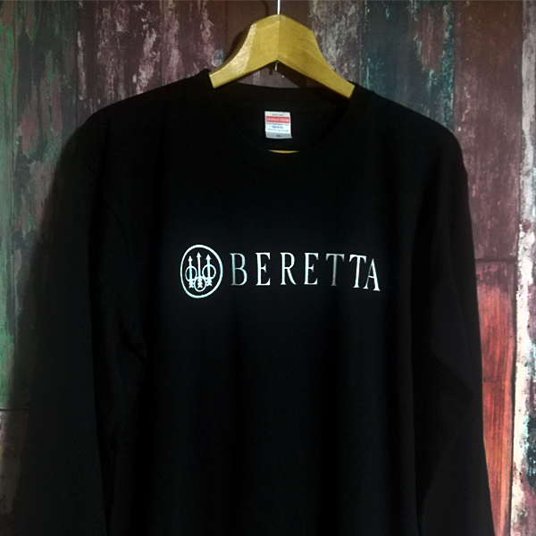 送込 BERETTA ベレッタ92 長袖Tシャツ 黒 XLサイズの画像2