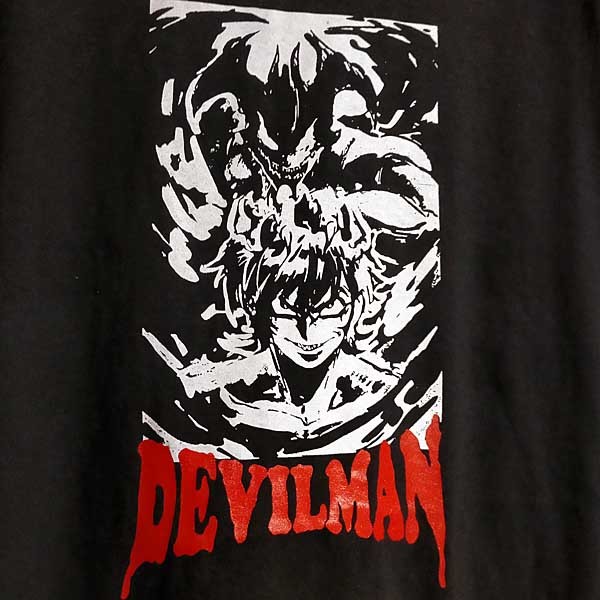 送込 DEVILMAN　デビルマン　 半袖Tシャツ 黒 2XLサイズ_画像2