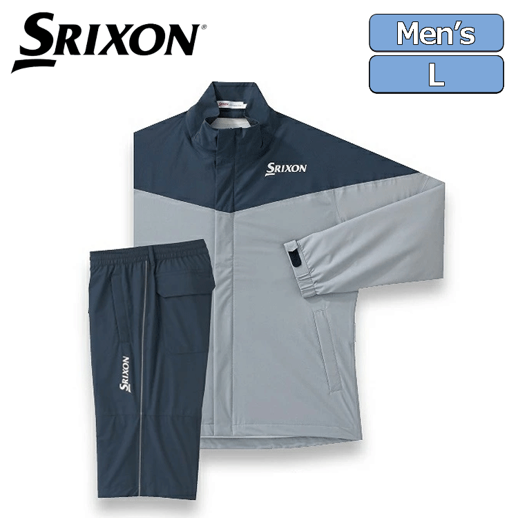 【本物保証】 SRIXON レインウェア MOVE MASTER2 SMR1000【スリクソン】【カッパ】【雨具】【上下セット】【グレー】【Lサイズ】【GolfWear】 レインウエア