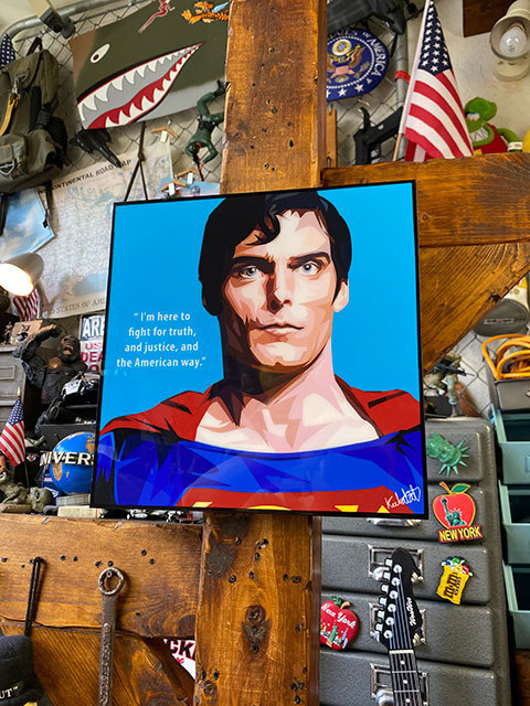 映画「スーパーマン」クリストファー・リーヴ　ポップアートフレーム ■ アメリカン雑貨 アメリカ雑貨_画像7