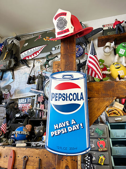 ペプシコーラ　エンボスティンサイン（1971年缶） ■ アメリカン雑貨 アメリカ雑貨_画像5
