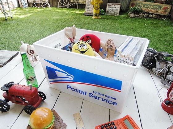 U.S. post box (USPS/ голубой )# America смешанные товары american смешанные товары 