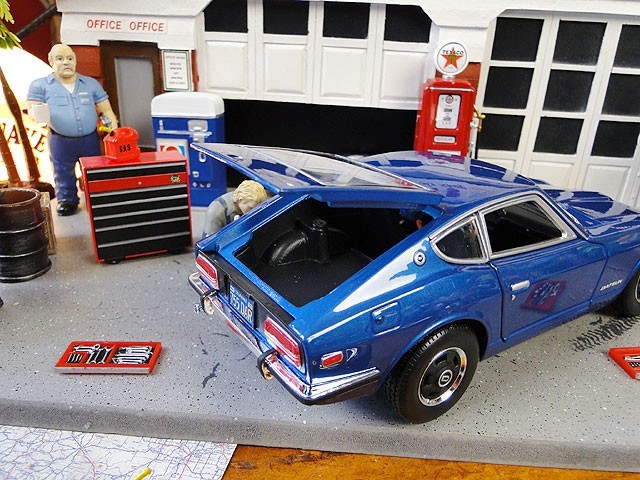  Maisto 1971 year Datsun 240Z Daiki .s minicar 1/18 scale ( blue ) America miscellaneous goods american miscellaneous goods 