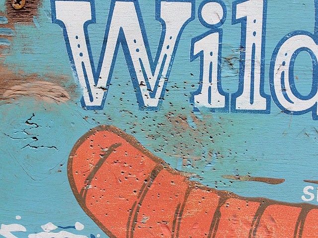  wild li bar canoe wooden signboard America miscellaneous goods american miscellaneous goods 