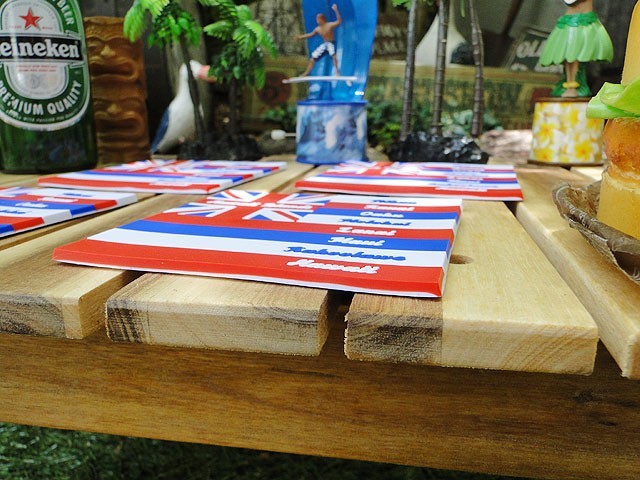 ハワイ州旗　ラバーコースター　4枚セット アメリカ雑貨 アメリカン雑貨_画像4