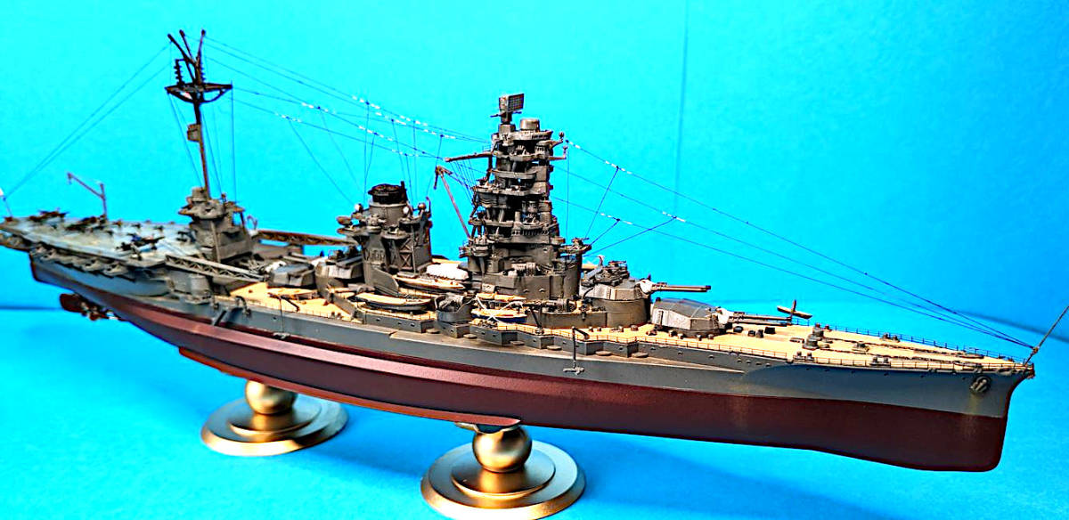 安い割引 フルハル完成品　１/７００フジミ　日本帝国海軍　航空戦艦　日向 完成品
