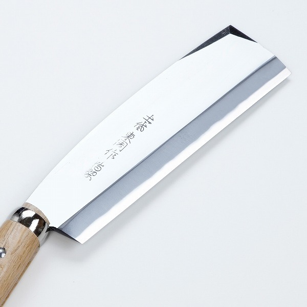  higashi . work high class small of the back hatchet one-side blade 180mm average width white paper steel scabbard attaching nata